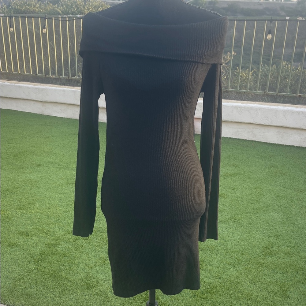 A'gaci Black Ribbed Knitwear